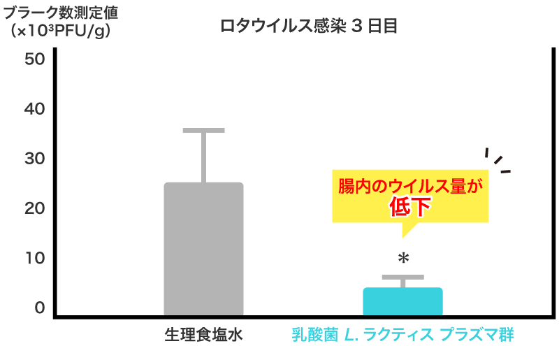糞便中ロタウイルス量
